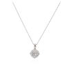 Image 2 : 14KT White Gold 0.40 ctw Diamond Pendant With Chain