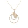 Image 2 : 14KT Yellow Gold 1.87 ctw Diamond Pendant With Chain