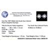 Image 3 : 18KT White Gold Pearl and Sapphire Earrings