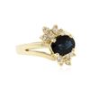 Image 2 : 14KT Yellow Gold 1.45 ctw Sapphire and Diamond Ring