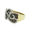 Image 2 : 14KT Yellow Gold 1.11 ctw Diamond Ring