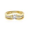 Image 1 : 14KT Yellow Gold 0.34 ctw Diamond Wedding Ring Set