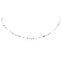 14KT White Gold 2.96 ctw Diamond Necklace