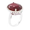 Image 3 : 14KT White Gold 15.22 ctw Ruby and Diamond Ring