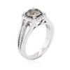 Image 3 : 14KT White Gold 1.61 ctw Brown Diamond Ring