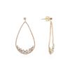 Image 2 : 14KT Rose Gold 2.55 ctw Diamond Earrings