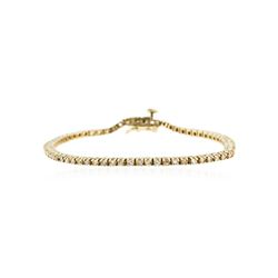 14KT Yellow Gold 1.20 ctw Diamond Tennis Bracelet