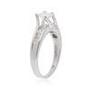 Image 3 : Platinum 0.86 ctw Diamond Ring