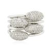 Image 1 : 14KT White Gold 0.59 ctw Diamond Ring