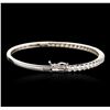 Image 2 : 14KT White Gold 1.93 ctw Diamond Bangle Bracelet