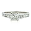 Image 1 : 14KT White Gold 0.99 ctw Diamond Ring