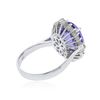 Image 3 : 14KT White Gold 3.67 ctw Tanzanite and Diamond Ring