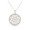 Image 2 : 14KT White Gold 0.40 ctw Diamond Pendant With Chain
