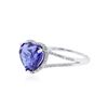 Image 2 : 14KT White Gold 3.07 ctw Tanzanite and Diamond Ring
