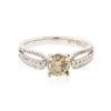 Image 1 : 18KT White Gold 1.07 ctw Diamond Ring