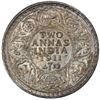 Image 2 : BRITISH INDIA: George V, 1910-1936, AR 2 annas, 1911(c)