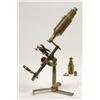 Image 1 : A Victorian Lacquered Brass Monocular Microscope, and various lenses and slides £ 200 - 300...
