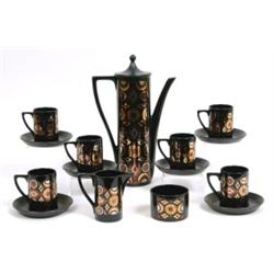 A Portmeirion Arabian Brocade pattern Coffee Set, designed by Susan Williams-Ellis (16) £ 50 - 80...