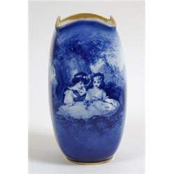 A Royal Doulton Vase, decorated two young girls £ 100 - 140...