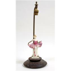 A Royal Doulton Figure Table Lamp, Columbine, HN1297, printed mark and mark inscript, 42 cm £ 300...