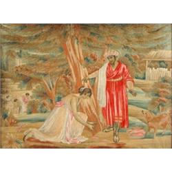 A Regency Silkwork picture, of two figures 48 x 67 cm £ 400 - 500...