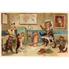 Image 1 : After louis Wain, The Naughty Puss, printed by the penny illustrated paper, Xmas No 1898, 50.5 x...