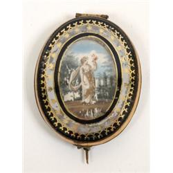 An Early 19th Century Oval Memoriam Brooch,  See illustration  £ 20 - 40...