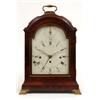 Image 1 : A Late 18th/Early 19th Century Bracket Clock, the arched square painted dial with "strike/silent"...