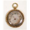 Image 1 : A French Open Face Pocket Watch, of slim proportions, the silvered dial with Roman numerals, the...