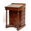 Image 1 : A Victorian Rosewood Davenport, having four reel and four false drawers, 53 cm  See illustration...