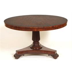 A Set of Six William IV Faux Rosewood Dining Chairs, with carved splats and crest rails, upholste...