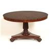 Image 1 : A Set of Six William IV Faux Rosewood Dining Chairs, with carved splats and crest rails, upholste...