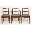 Image 1 : A Set of Seven 19th Century Mahogany Dining Chairs, with solid seats and tapering turned front le...