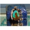 Image 1 : Beautiful Hand Made Native American Sterling Pendant-Bisbee Turquoise by "POPPI"
