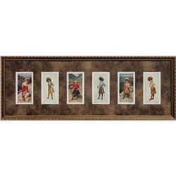 Framed 1904 Cowgirl Lithographs