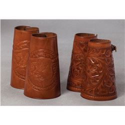 Two Pair of Unmarked Cuffs - Cowboy & Cowgirl