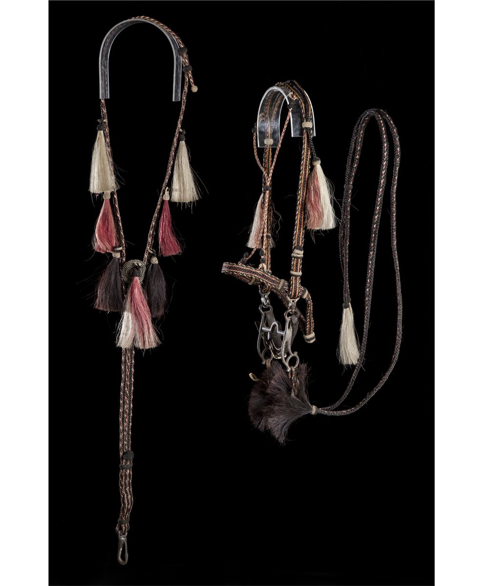 Prison Made Braided Horsehair Bridle & Martingale