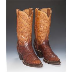 Flower Tooled Cowgirl Boots