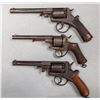 Image 2 : Lot of 3 mid-19th Century Revolvers
