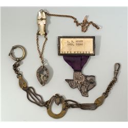 Lot of Cowboy Jewelry and Fobs