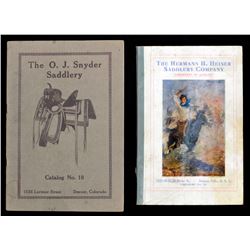 H. H. Heiser & O. J. Snyder Saddle Catalogs