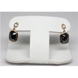 #2 14K GOLD BLACK DIAMOND 4.80ct. & WHITE DIAMOND