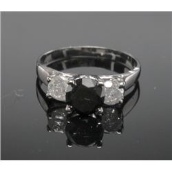 #5 14K GOLD BLACK DIAMOND 1.35ct & 2 SHOULDER