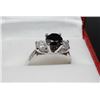 Image 2 : #5 14K GOLD BLACK DIAMOND 1.35ct & 2 SHOULDER