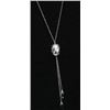 Image 2 : $6 14K GOLD DIAMOND 0.10ct DROP NECKLACE