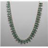 Image 2 : #8 10K GOLD EMERALD 26.05ct & 40 SIDE DIAMONDS