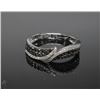 Image 1 : #9 14K GOLD 62 BLACK & WHITE DIAMONDS 0.32ct RING