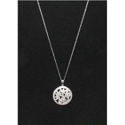 #10 14K GOLD 74 DIAMOND 0.50ct PENDANT NECKLACE