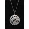 Image 2 : #10 14K GOLD 74 DIAMOND 0.50ct PENDANT NECKLACE