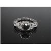 Image 1 : #13 14K GOLD BLACK DIAMOND 1.05ct & 76 SIDE WHITE